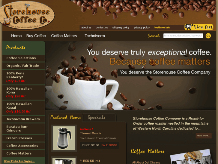 www.storehousecoffee.com