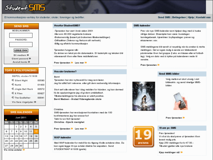 www.studentsms.no