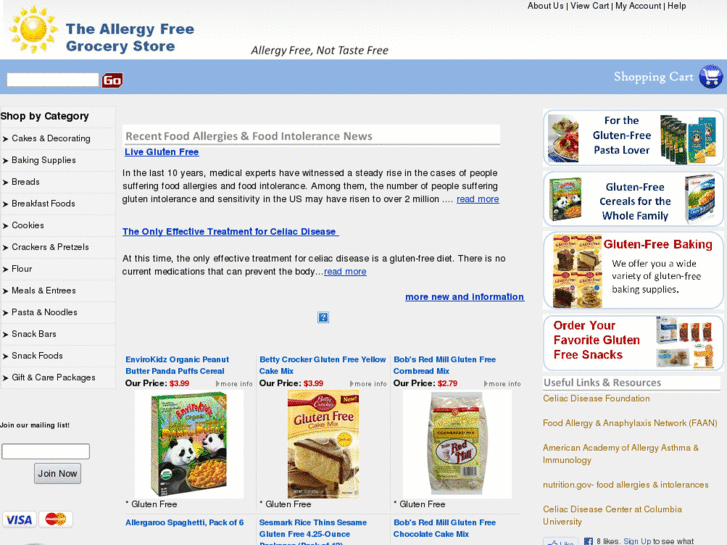 www.allergyfreegrocerystore.com