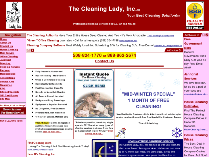 www.cleaningladyinc.com