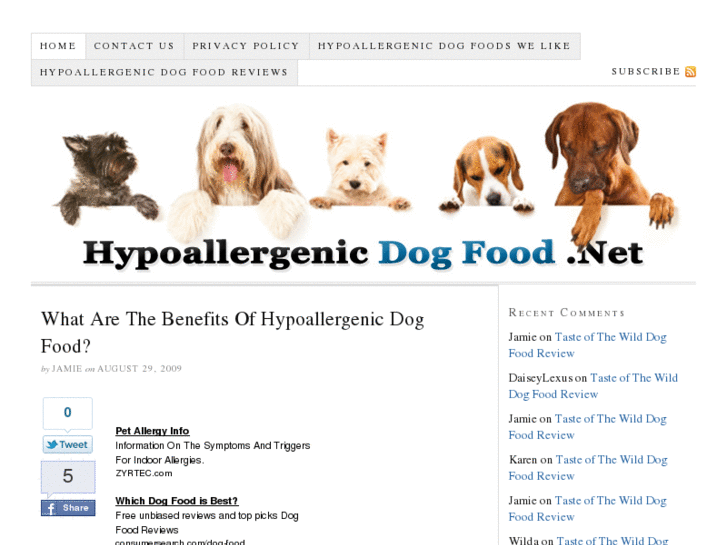 www.hypoallergenicdogfood.net