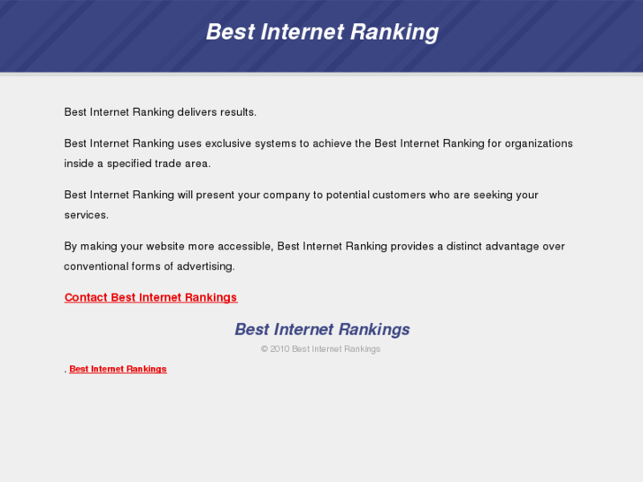 www.bestinternetranking.com