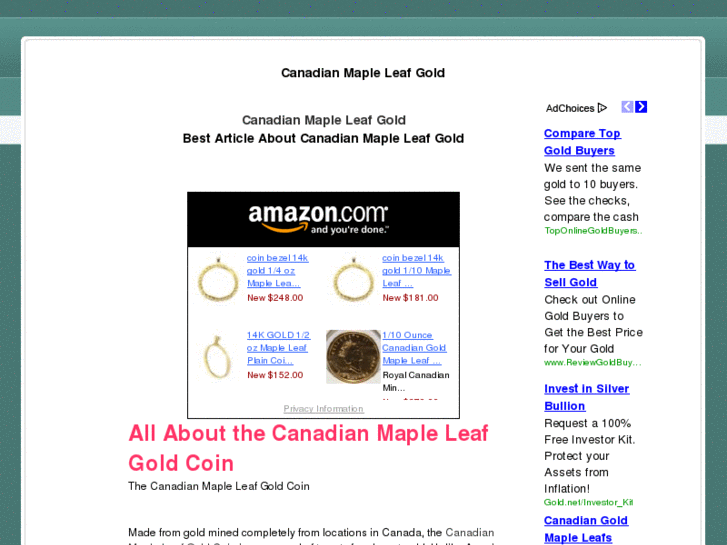 www.canadianmapleleafgold.net