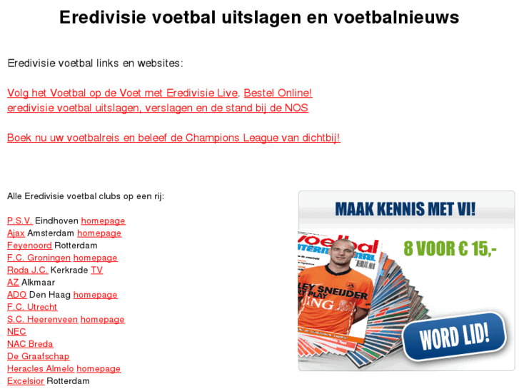 www.eredivisie.info