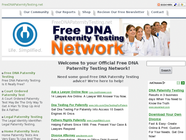 www.freednapaternitytesting.net