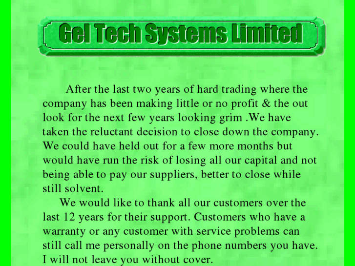 www.geltechsystems.co.uk