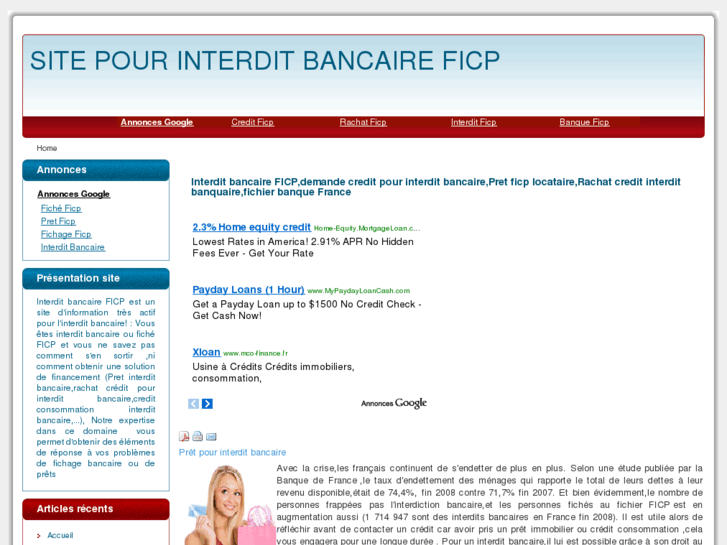 www.interdit-bancaire-ficp.com