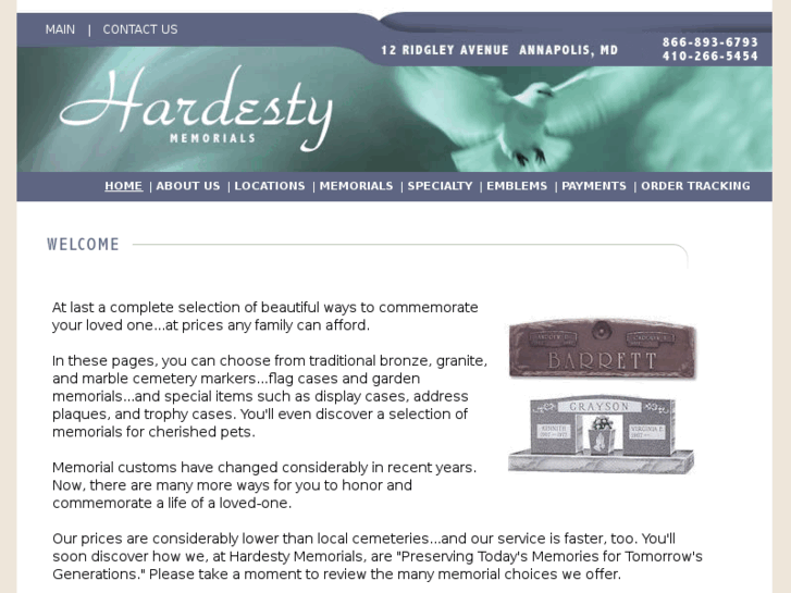 www.hardestymemorials.com