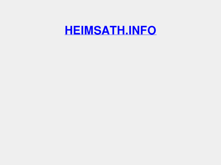 www.heimsath.info