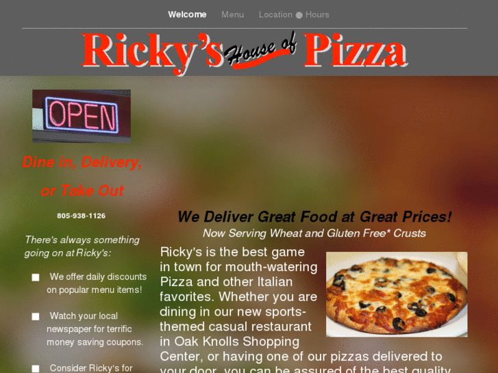 www.rickyshouseofpizza.com