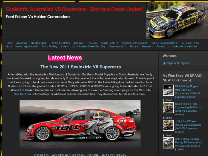 www.scalextricv8supercars.com