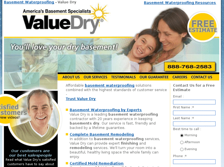 www.valuedrywaterproofing.com