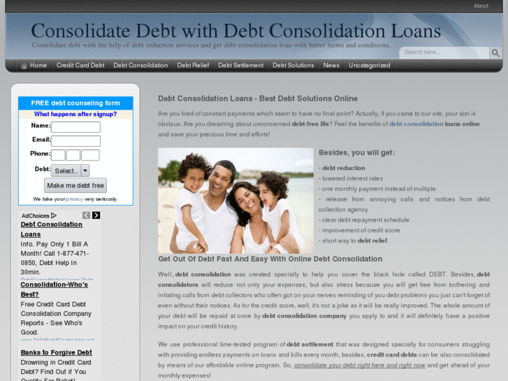 www.consolidatedebtsloans.com