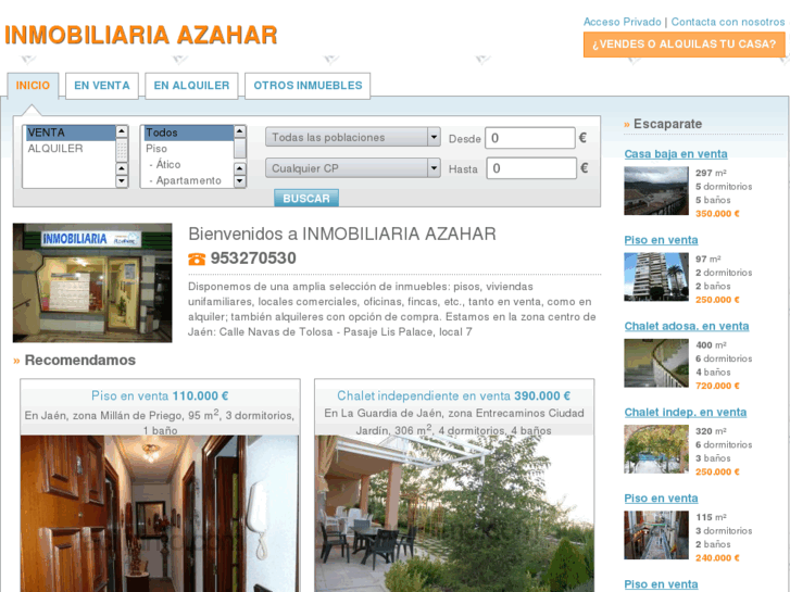 www.inmoazahar.es