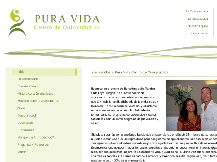 www.quiropracticapuravida.com