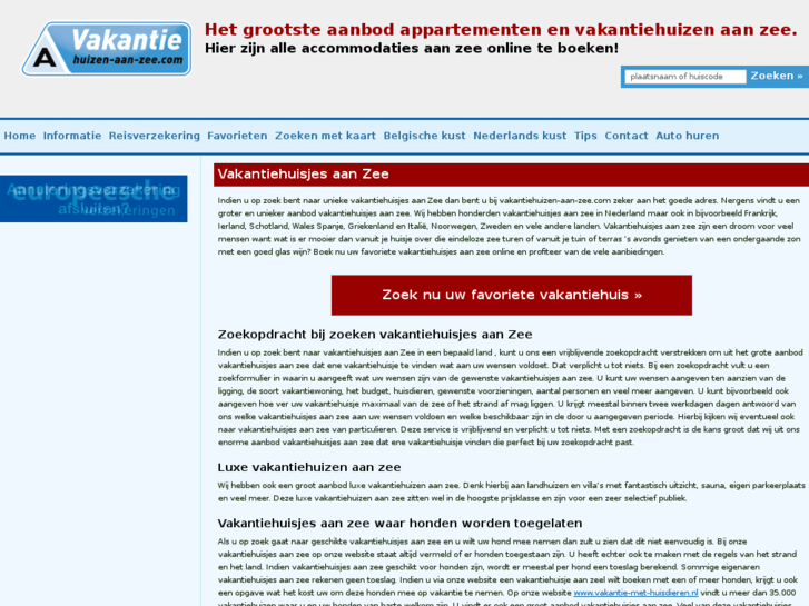 www.vakantiehuisjes-aan-zee.nl