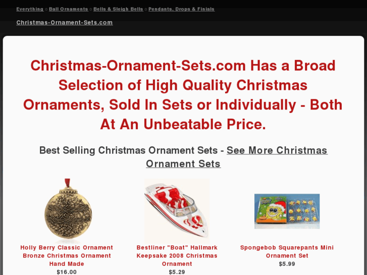 www.christmas-ornament-sets.com