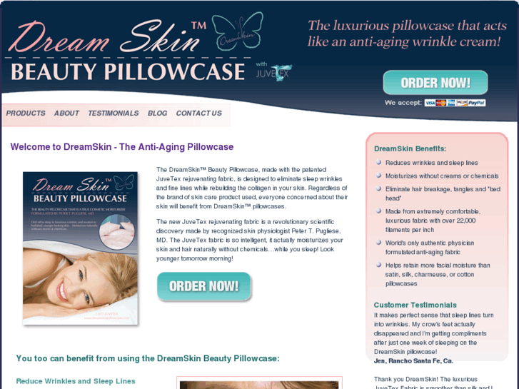 www.dreamskinpillowcase.com