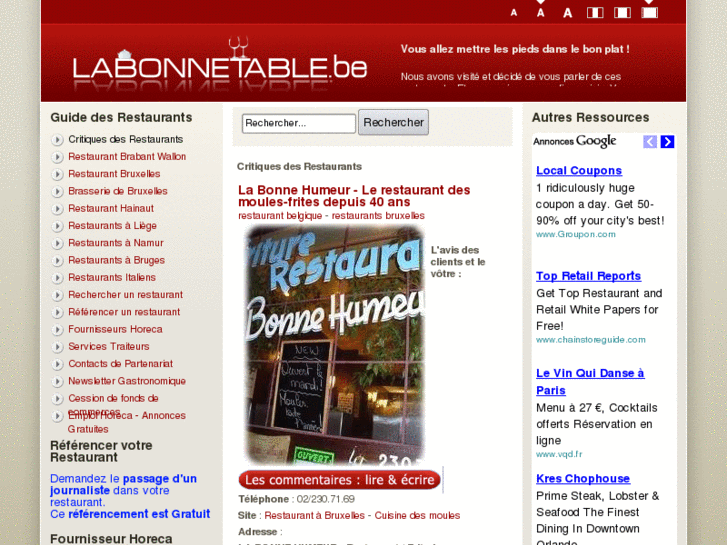 www.labonnetable.be