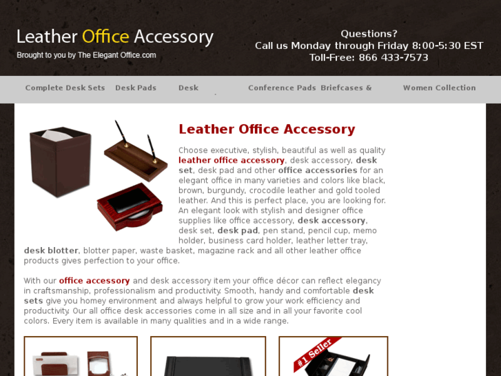 www.leatherofficeaccessory.com