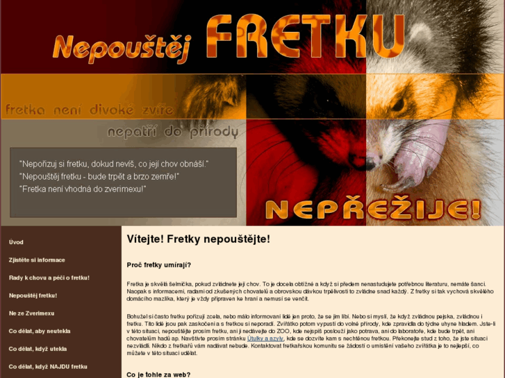 www.nepoustej-fretku.cz