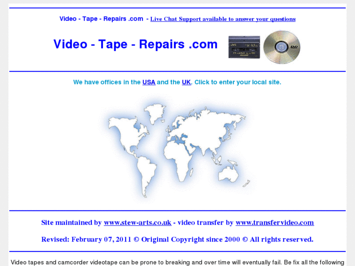 www.video-tape-repairs.com