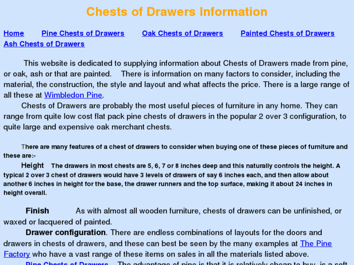 www.chestsofdrawers.org