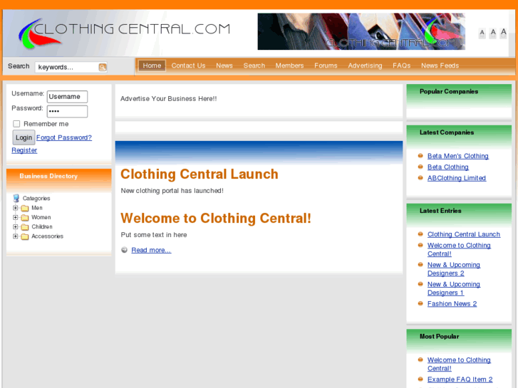 www.clothingcentral.com