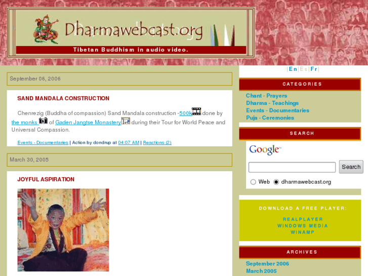 www.dharmawebcast.org