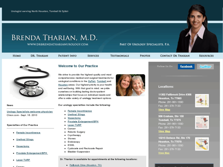 www.drbrendatharianurology.com