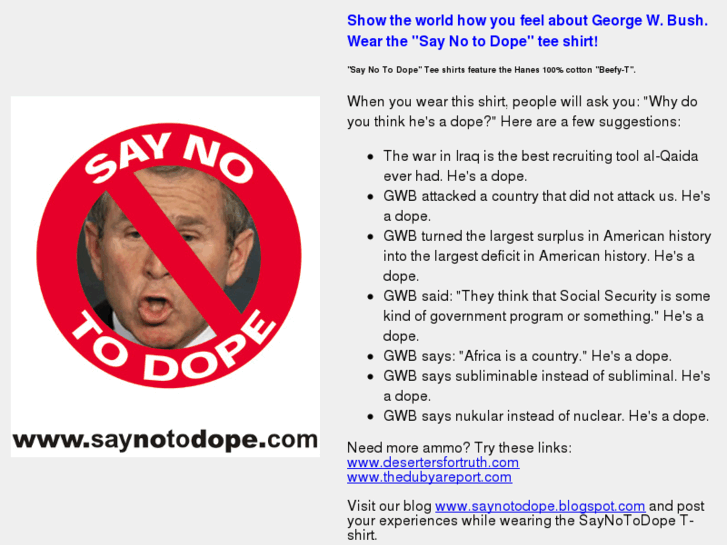 www.saynotodope.com