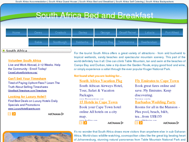 www.bedandbreakfastaccommodation.co.za