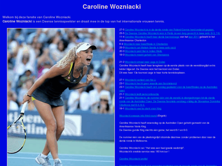 www.carolinewozniacki.nl