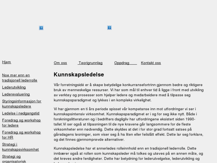 www.kunnskapsledelse.net