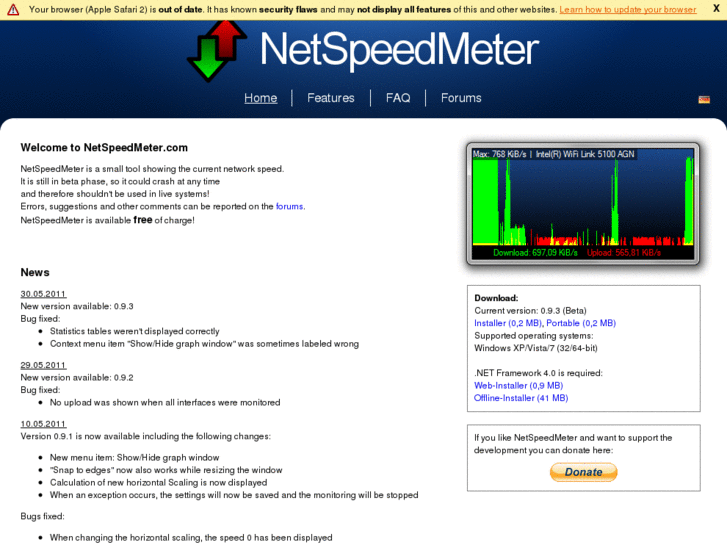 www.netspeedmeter.com