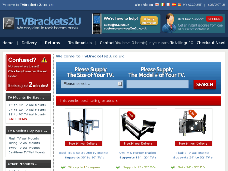 www.tvbrackets2u.co.uk