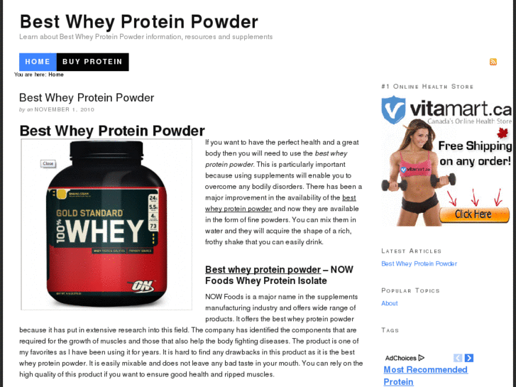 www.bestwheyproteinpowder.net