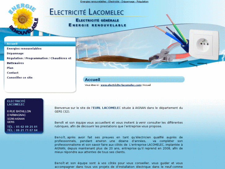 www.electricite-lacomelec.com