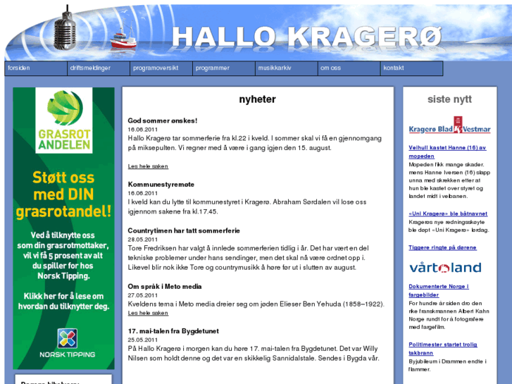 www.hallokragero.no