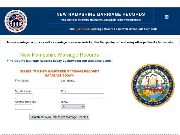 www.newhampshiremarriagerecords.org