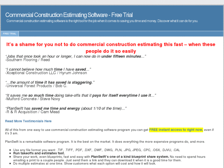 www.commercialconstructionestimatingsoftware.com