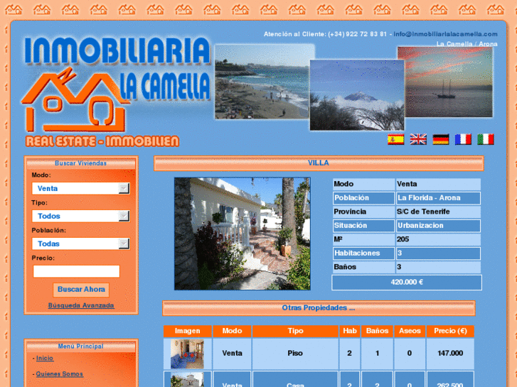 www.inmobiliarialacamella.com