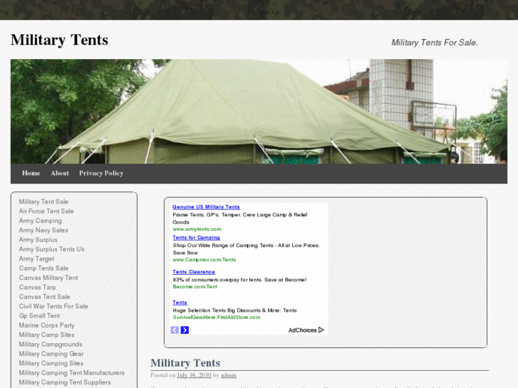 www.militarytents.info