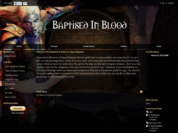 www.baptizedinblood.net