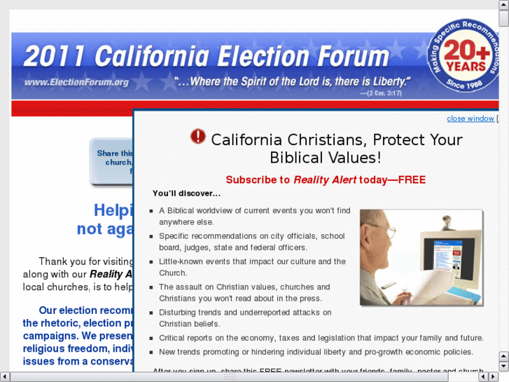 www.communityelectionforum.com