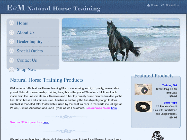 www.eandmnaturalhorsetraining.com