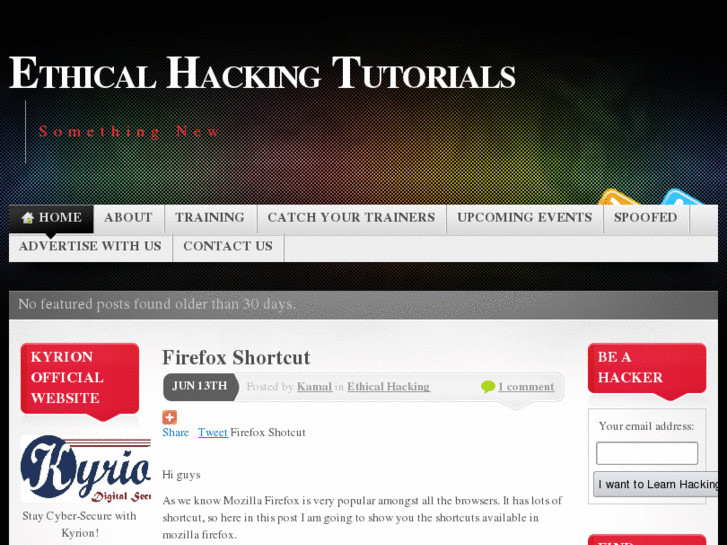 www.kyrionhackingtutorials.com