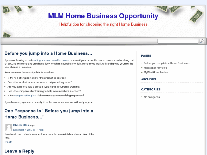 www.mlm-homebusinessopportunity.net