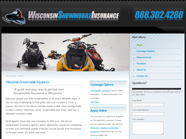 www.wisconsinsnowmobileinsurance.com