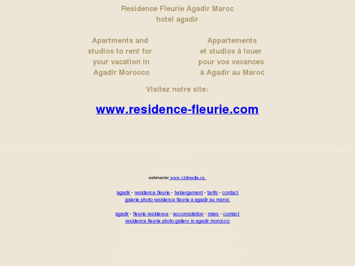 www.residence-fleurie-agadir-maroc.com